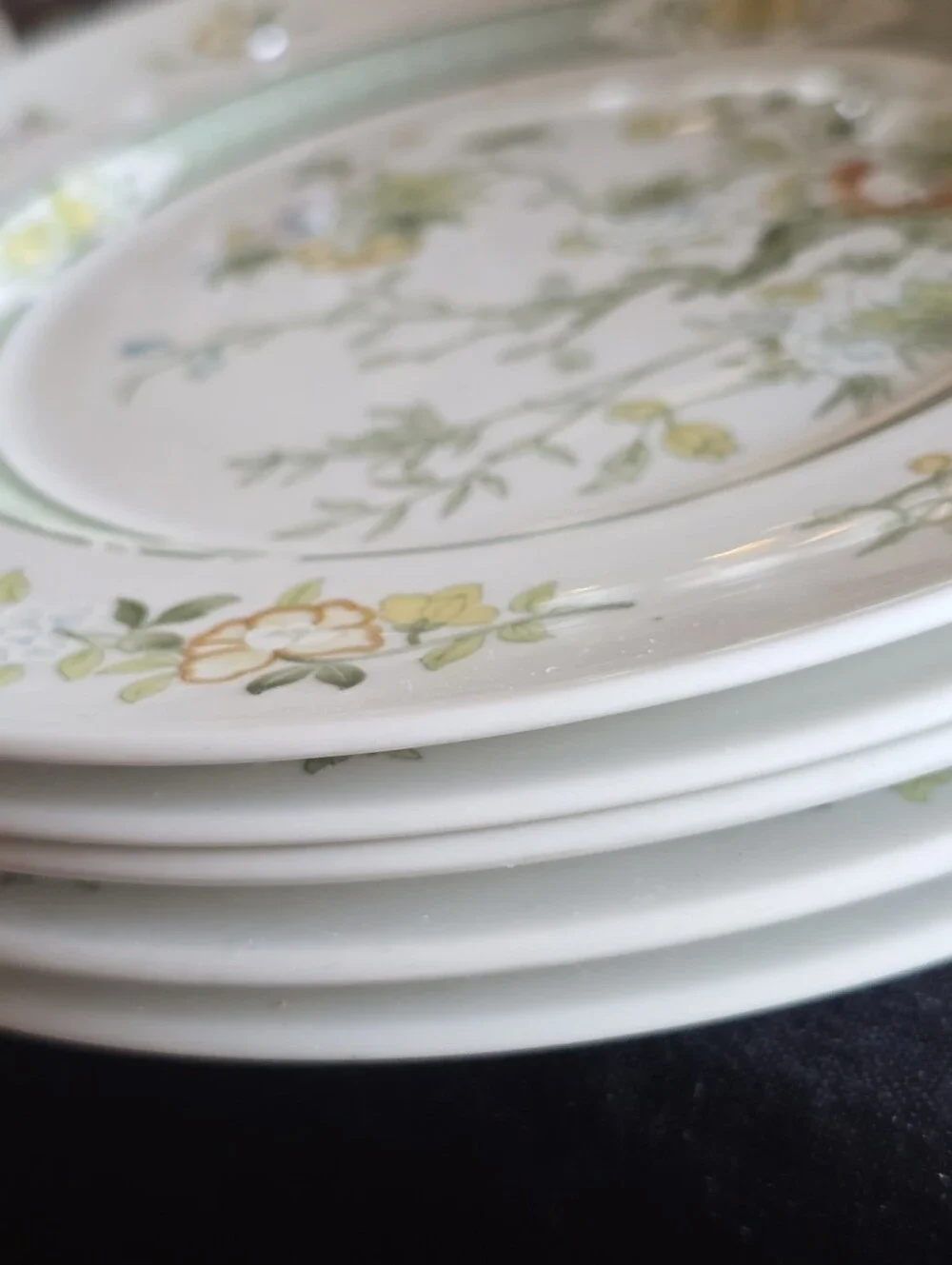 Royal Doulton Tonkin Pattern Salad Plates And Bread Plates 8 Pc Set